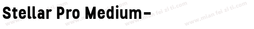 Stellar Pro Medium字体转换